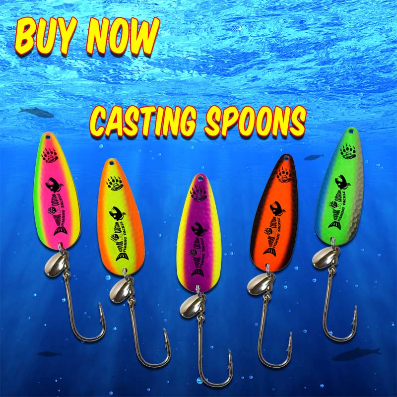  CLISPEED 6 Sets Nesting Spoon Throwing Bait Spoon