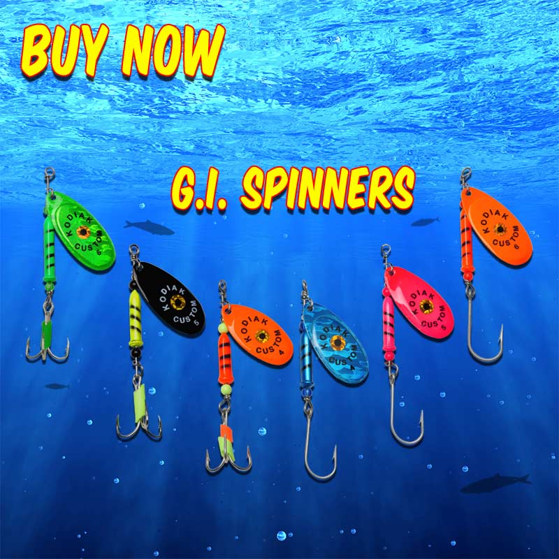 G.I. Spinners #4 Approx. 1/4 oz - Best trout & salmon lures