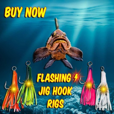 Flashing LED Light Jig Hook Rigs